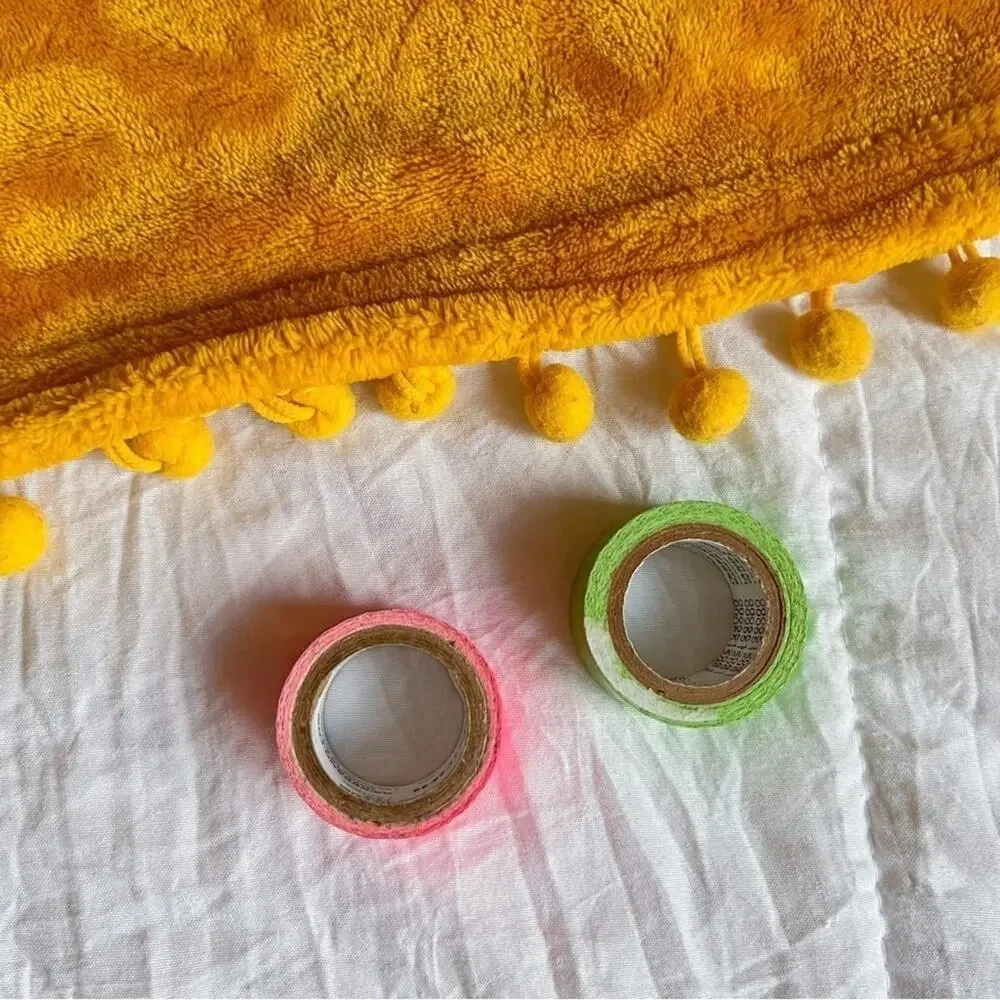 Duck Tape Brand Neon Mini Tape Set of 2 Craft Scrapbook Journaling